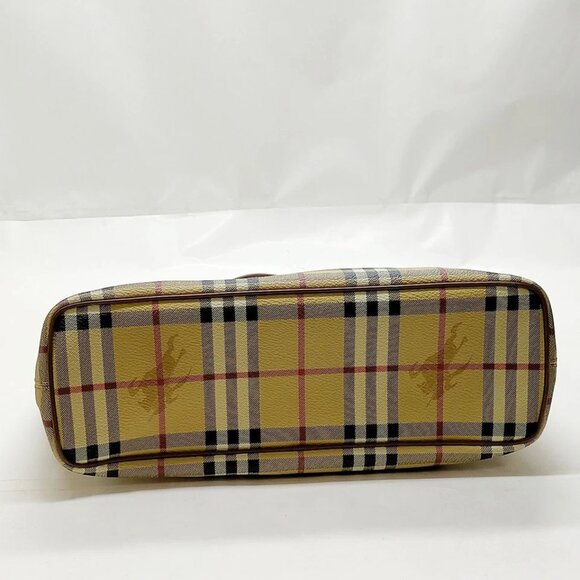 Burberry London Tote Bag Beige PVC 450-071625 - Picture 5 of 13